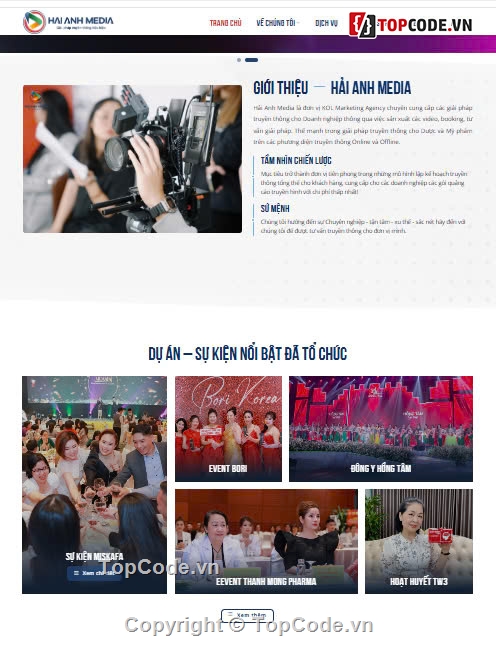 website giá rẻ,website tổ chức sự kiện,website truyền thông,truyền thông media,tổ chức sự kiện và truyền thông,Sharecode website Dịch vụ sự kiện